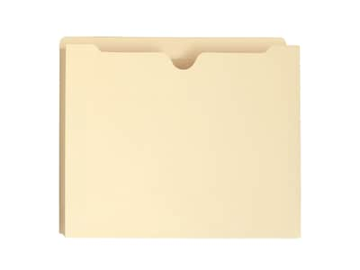 Smead File Jacket, Reinforced Straight-Cut Tab, 1-1/2 Expansion, Letter Size, Manila, 50/Box (75540