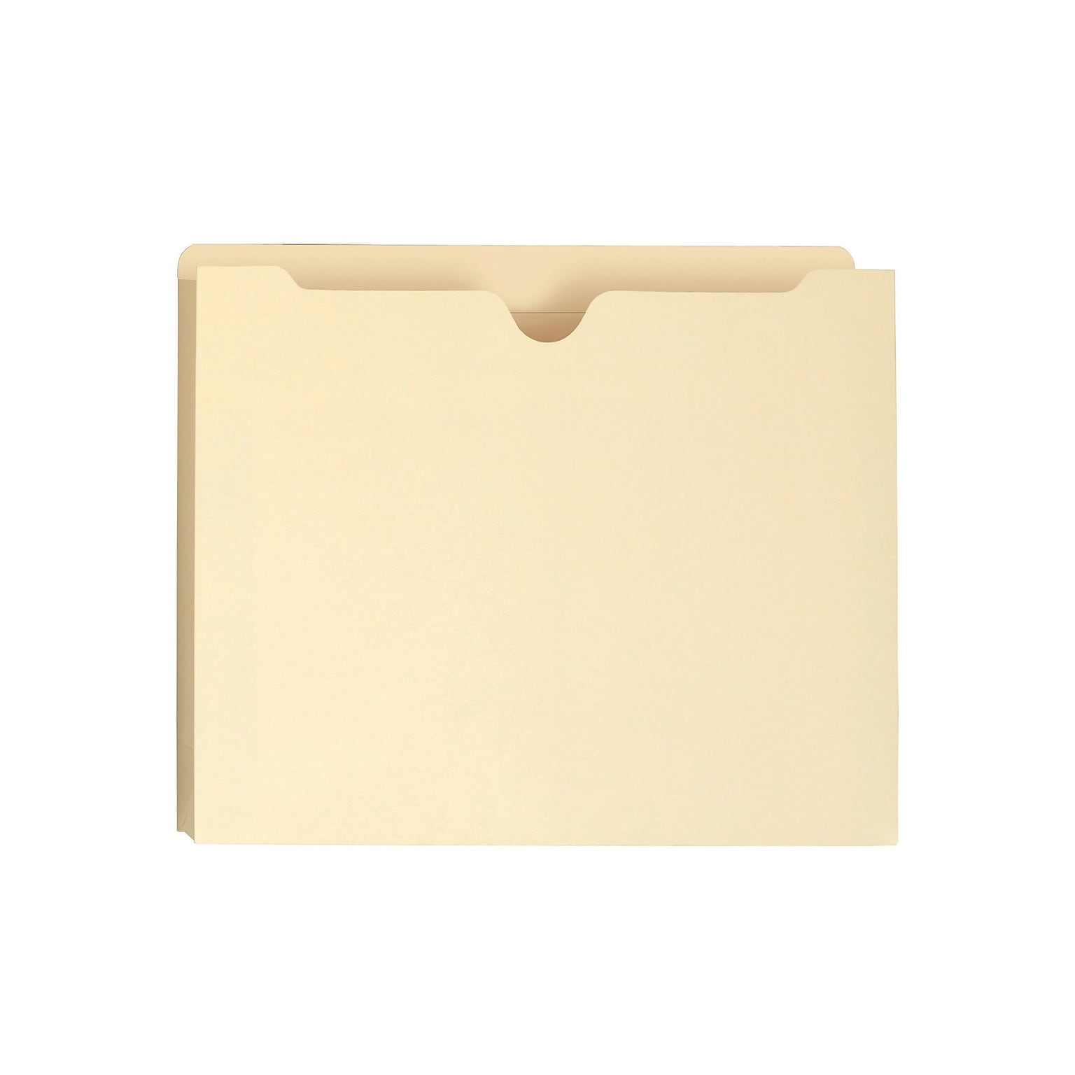 Smead File Jacket, Reinforced Straight-Cut Tab, 1-1/2 Expansion, Letter Size, Manila, 50/Box (75540)