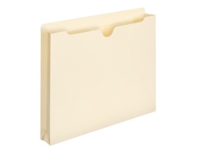 Smead File Jacket, Reinforced Straight-Cut Tab, 1-1/2" Expansion, Letter Size, Manila, 50/Box (75540)