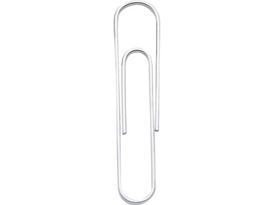 Staples® #1 Size Paper Clips; Smooth, 25,000/Carton