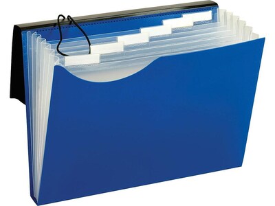 Globe-Weis Expanding File, Letter Size, 7-Pocket, Blue (67440BLU)