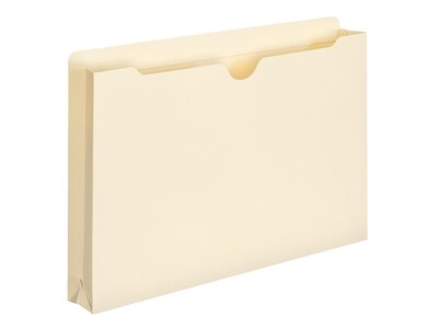 Smead File Jacket, Reinforced Tab, 1-1/2" Expansion, Legal Size, Manila, 50/Box (76540)