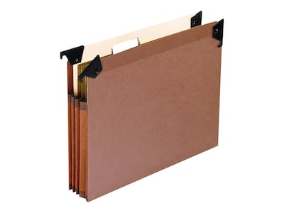 Pendaflex Hanging File Folders with Swing Hooks, 3-1/2 Expansion, Letter Size, Redrope, 5/Box (4542