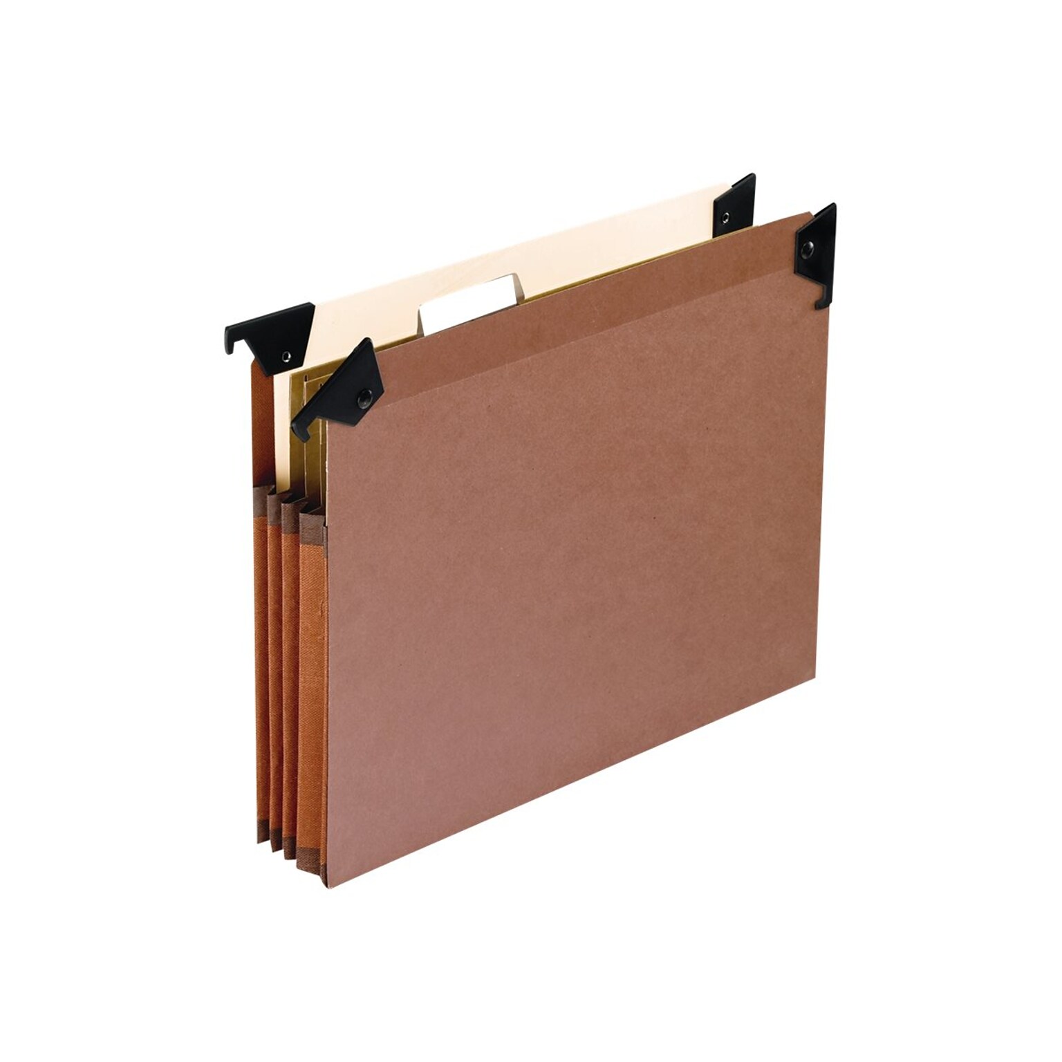 Pendaflex Hanging File Folders with Swing Hooks, 3-1/2 Expansion, Letter Size, Redrope, 5/Box (45422)