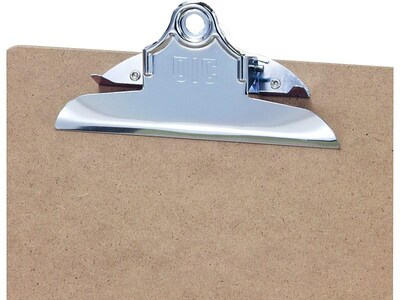 Oic Wood Clipboard - 1 Capacity - 9 X 12.50 - Clamp