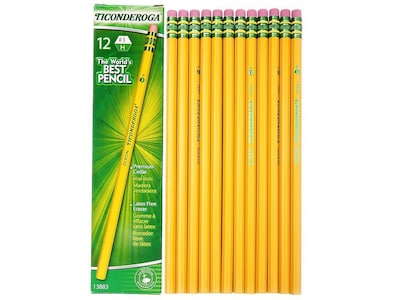 Dixon The Worlds Best Pencil Wooden Pencil, 2.2mm, #3 Hard Lead, Dozen (13883)