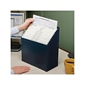 Smead Secure Stadium File, Letter Size, 12-Pocket, Navy Blue (70211)