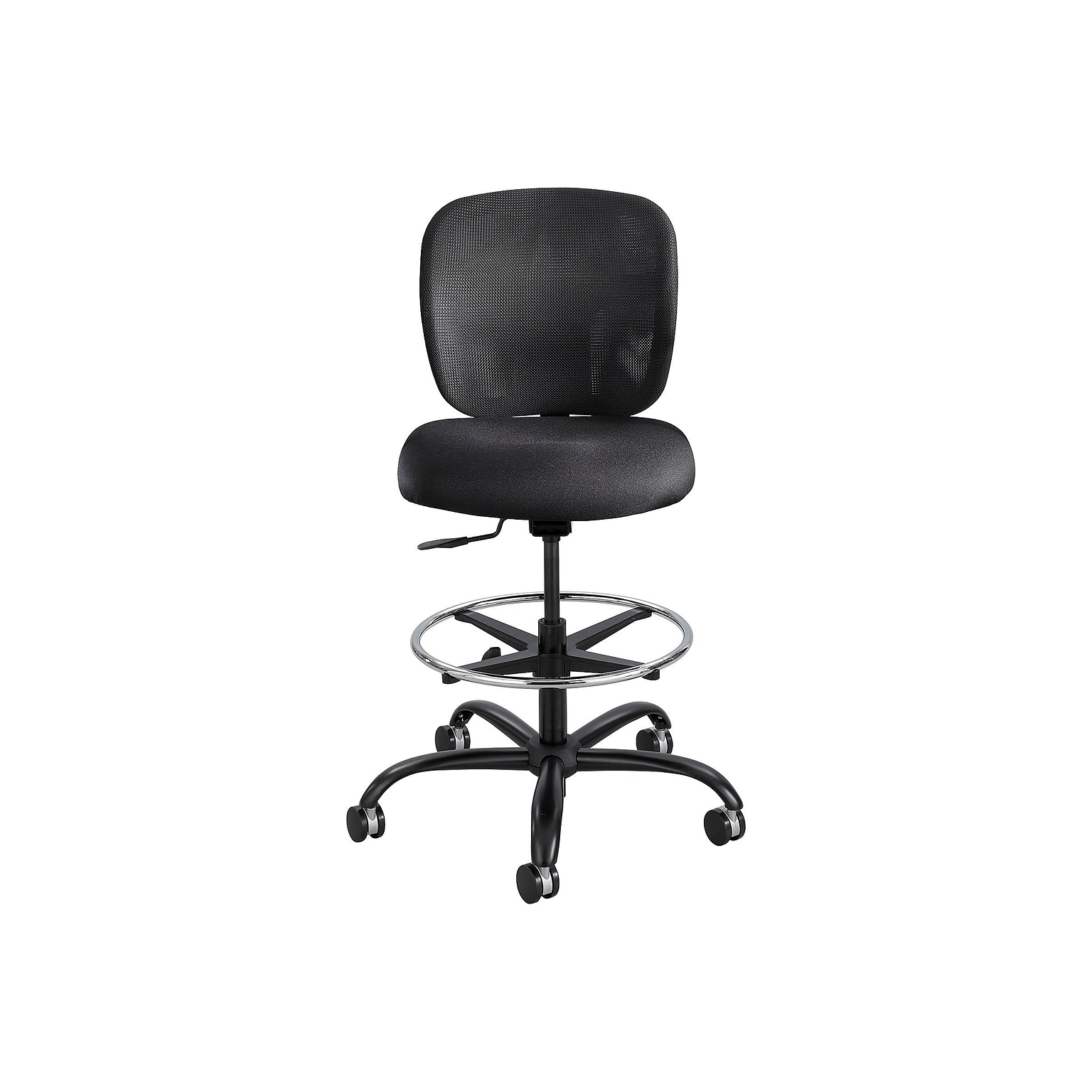 Safco Vue Nylon Mesh Back Computer and Desk Stool Black (3394BL)