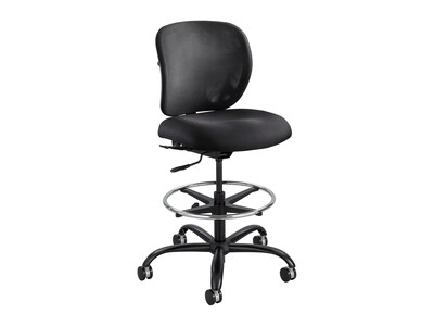 Safco Vue Nylon Mesh Back Computer and Desk Stool Black (3394BL)