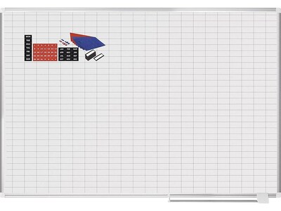 MasterVision Enamel Dry-Erase Whiteboard, Aluminum Frame, 6' x 4' (CR1230830A)