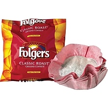 Folgers Classic Roast Ground Coffee, Medium Roast, Filter Packs, 40/Carton (PRO22142)