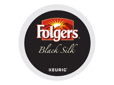 Folgers Black Silk Coffee Keurig® K-Cup® Pods, Dark Roast, 24/Box (6662)