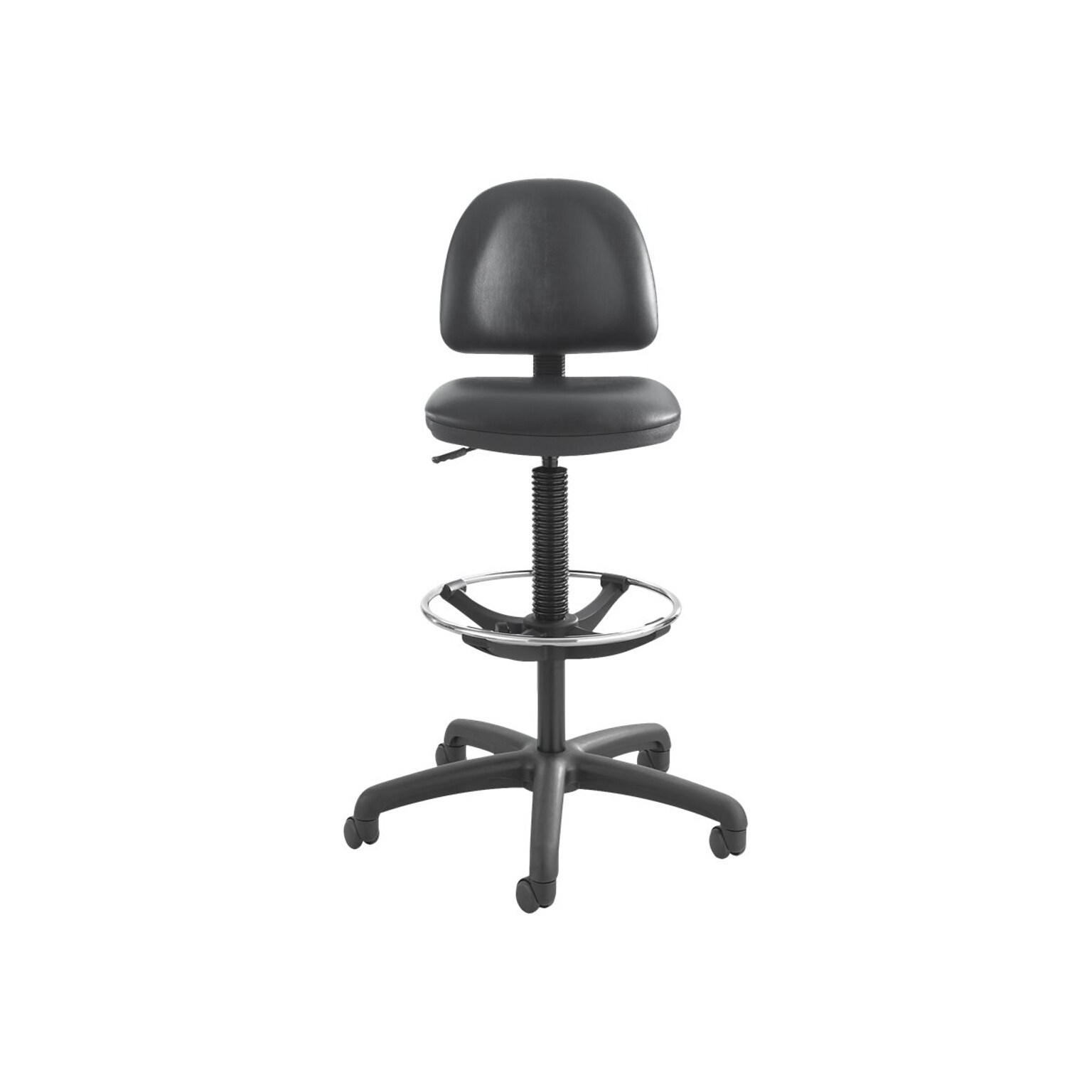 Safco Precision Vinyl Drafting Chair, Black (3406BL)