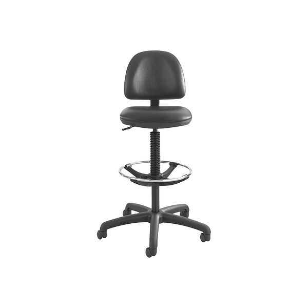 Safco Precision Vinyl Drafting Chair, Black (3406BL)