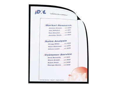C-Line Cubicle Keepers Sheet Protector, 8.5" x 11" (US letter), Clear, 25/Box (CLI37991)