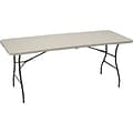 Quill Brand® Folding Table, Regular Duty, 72L x 30W, Platinum (79223/54272)