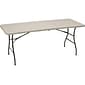 Quill Brand® Folding Table, Regular Duty, 72"L x 30"W, Platinum (79223/54272)