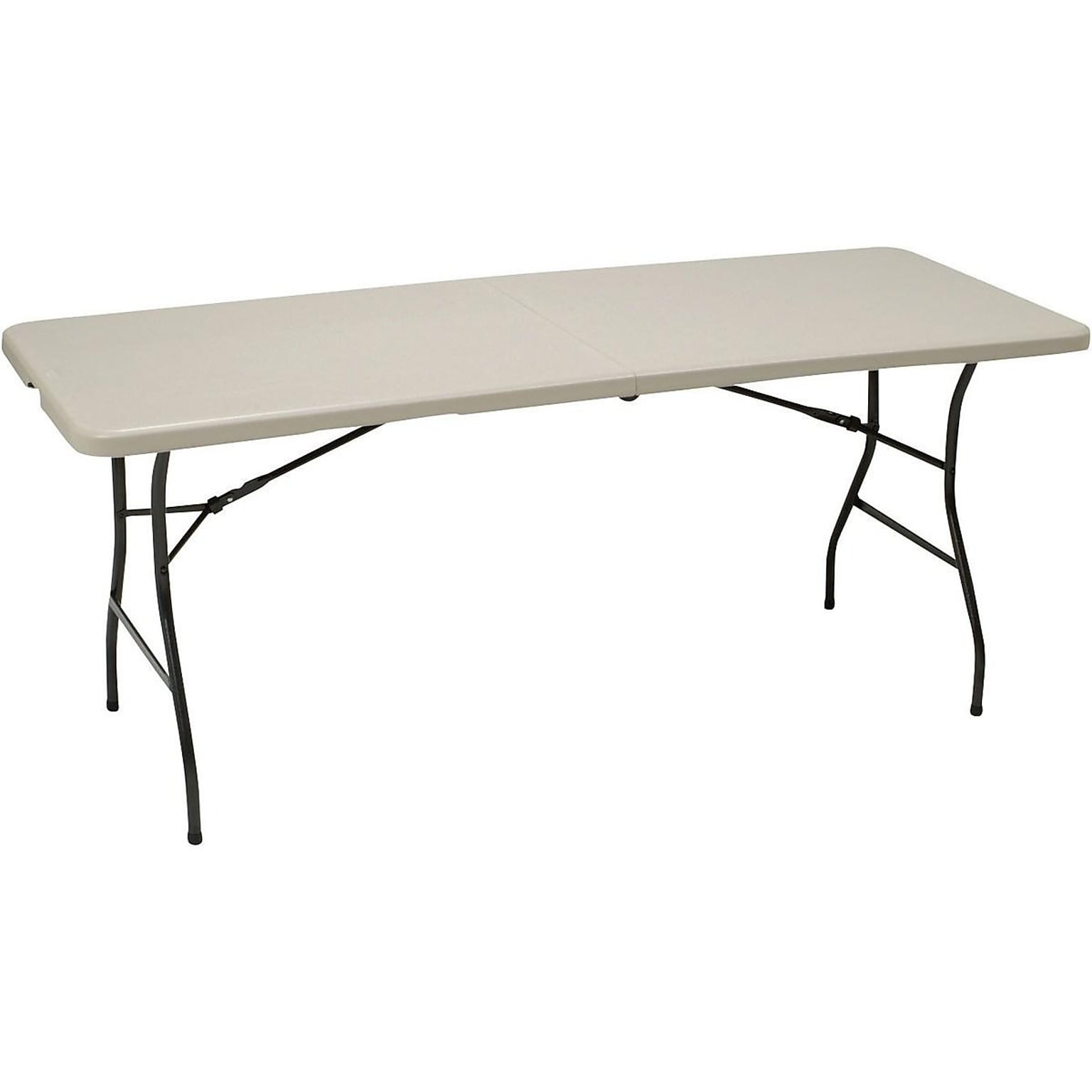 Quill Brand® Folding Table, Regular Duty, 72L x 30W, Platinum (79223/54272)