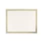 Great Papers Channel Border Foil Certificates, 8.5" x 11", Beige/Gold, 15/Pack (963007)