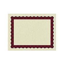 Great Papers Metallic Certificates, 8.5 x 11, Beige/Red, 100/Pack (934100)