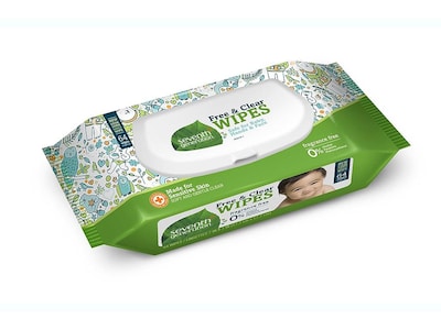 Seventh Generation Free & Clear Unscented Baby Wipes, 64/Pack (34208)