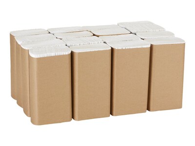Pacific Blue Basic Recycled Multifold Paper Towel, 1-Ply, 250 Sheets/Pack, 16 Packs/Carton (24590)