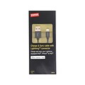 Staples 3.3 Lightning to USB Charge/Sync Cable, Black