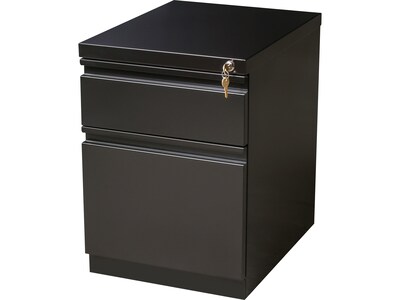 Quill Brand® 2-Drawer Vertical File Cabinet, Locking, Black, Letter, 19.88"D (28881D)