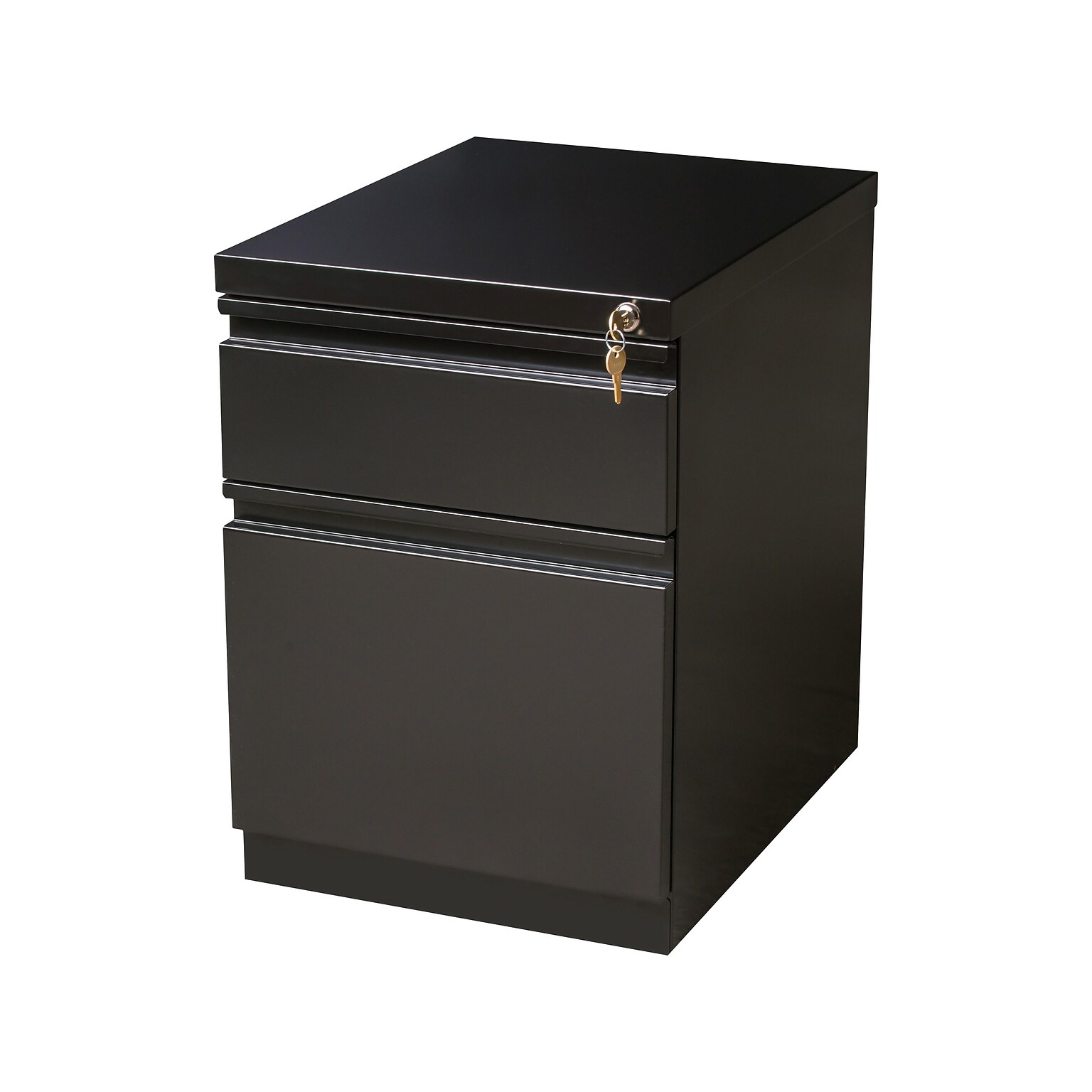 Quill Brand® 2-Drawer Vertical File Cabinet, Locking, Black, Letter, 19.88D (28881D)