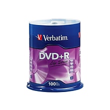 Verbatim  Life Series 97175 16X DVD+R 4.7GB, 100 Pack Spindle