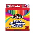 Cra-Z-Art Classic Super Washable Markers, Broad Line, Assorted Colors, 10/Pack (r10002)