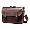 Samsonite Flapover Case Double Gusset Laptop Notebook, Brown Leather(45798-1139)
