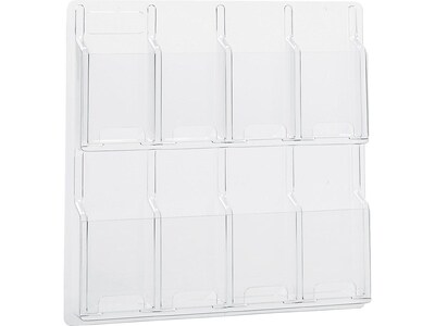 Safco Reveal Brochure Holder, Clear Plastic (5608CL)