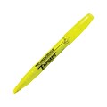 Ticonderoga Emphasis Stick Highlighters, Chisel Tip, Yellow, Dozen (47065)