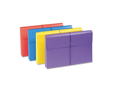 Smead Expanding Wallet, Flap and Cord Closure, Legal Size, Assorted Colors (77300)