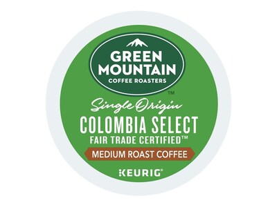 Green Mountain Colombia Select Coffee Keurig® K-Cup® Pods, Medium Roast, 96/Carton (6003)