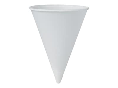 Solo Bare® Eco-Forward® Cone Cold Cups, 4 Oz., White, 5000/Carton (4BR-2050)