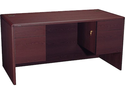 HON 10700 Series 60 Double Pedestal Desk, Mahogany (HON10771NN)