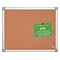 Bi-Office Earth-It Cork Bulletin Board, Aluminum Frame, 3 x 2 (CA031790)