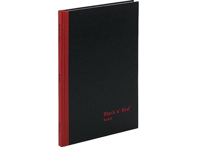 Black N Red Black n Red 1-Subject Professional Notebooks, 8.25 x 11.75, Wide Ruled, 96 Sheets, B