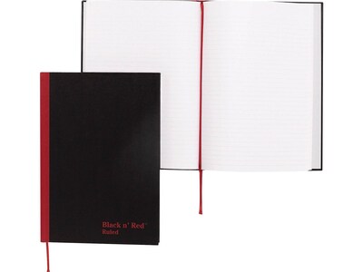 Black n Red Professional Notebook, 8.25 x 11.75, Wide Ruled, 96 Sheets (D66174)