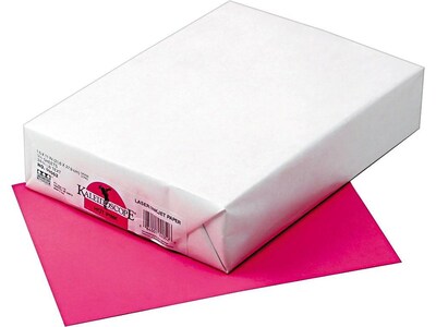 Pacon Kaleidoscope Paper, 24 lbs., 8.5" x 11", Hot Pink, 500 Sheets/Ream (PAC102052)