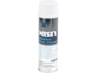 Misty Stainless Steel Cleaner, Lemon, 15 oz. (A00141)