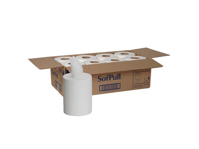 SofPull Junior Centerpull Paper Towels, 1-ply, 275 Sheets/Roll, 8 Rolls/Carton (28125)