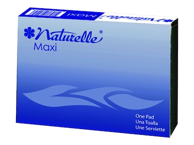 Naturelle #4 Maxi Pads, Unscented, 250/Carton (25130973)