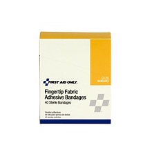 First Aid Only Fingertip Fabric Bandages, 40/Box (G126)