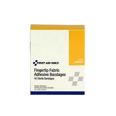 First Aid Only Fingertip Bandages, 40/Box (G126)