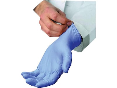 Ambitex N5201 Series Powder Free Blue Nitrile Gloves, XL, 100/Box (NXL5201)