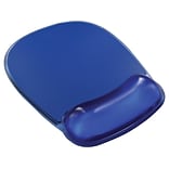 Quill Brand® Gel Mouse Pad/Wrist Rest Combo, Blue Crystal (18259)