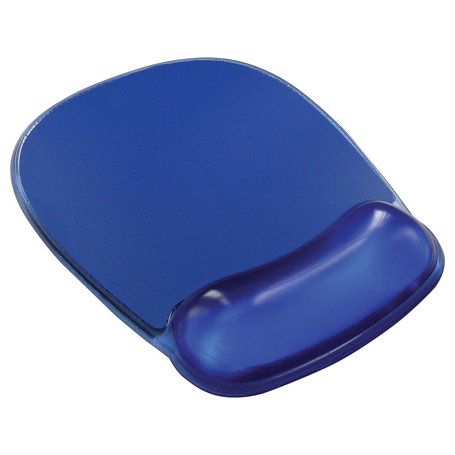 Quill Brand® Gel Mouse Pad/Wrist Rest Combo, Blue Crystal (18259)